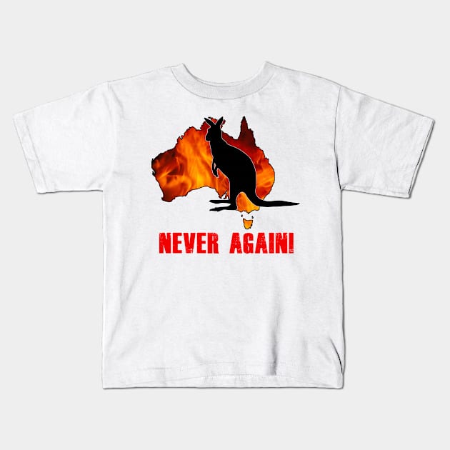 Australia fires Kids T-Shirt by MasterChefFR